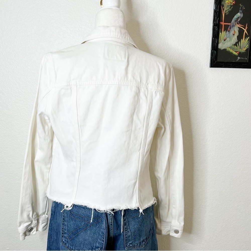 Blank NYC white denim trucker jacket size medium - Picture 5 of 9